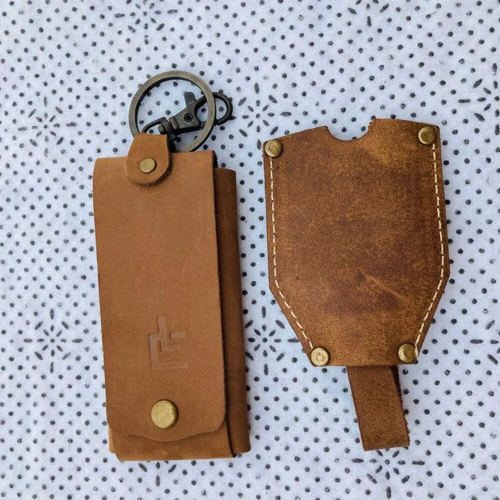 2 Handmade Leather Keys Holder Key Chain Genuine Leather Keychain